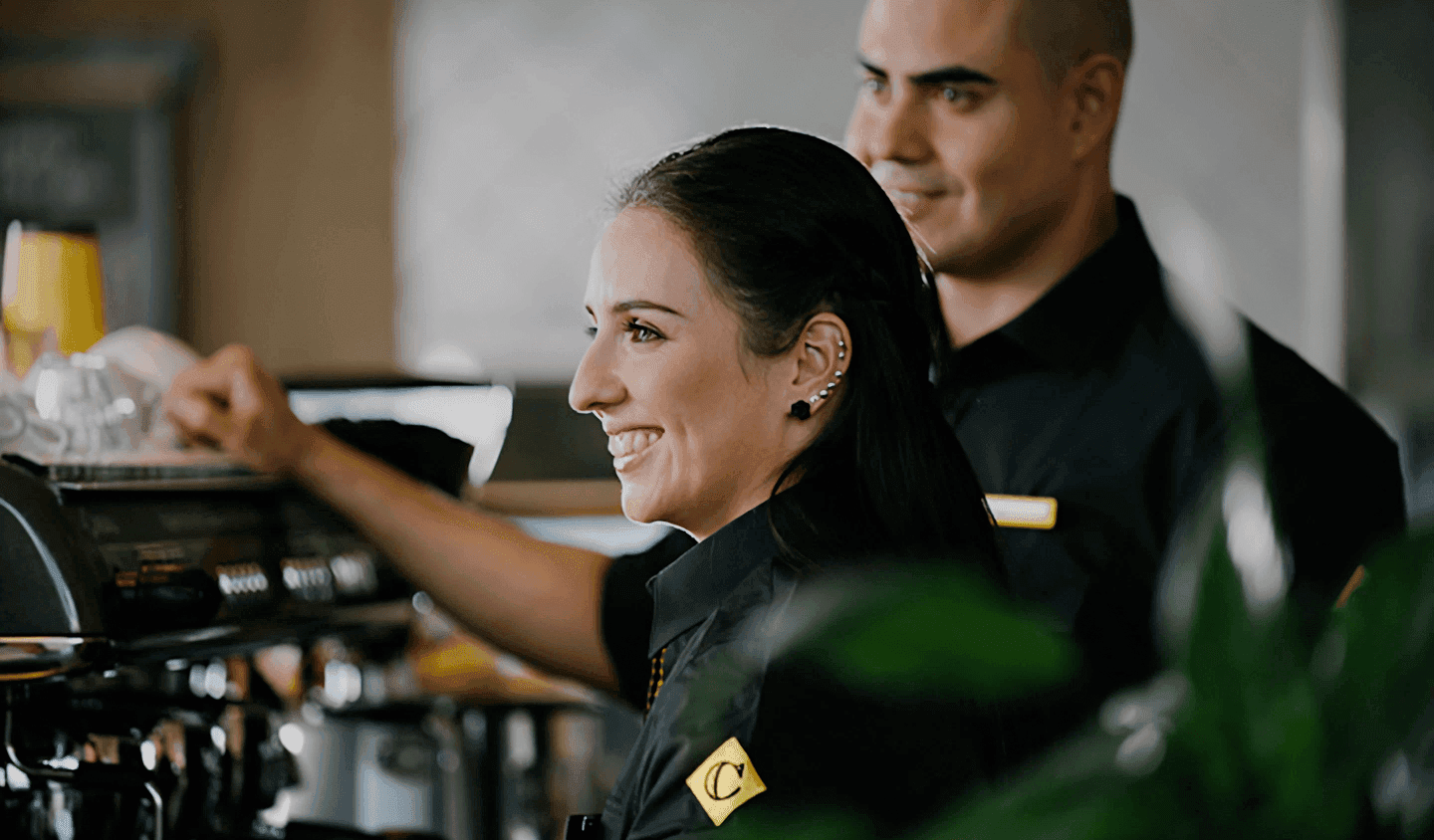 barista smiling